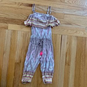 Lightweight romper with tassel detail size 3